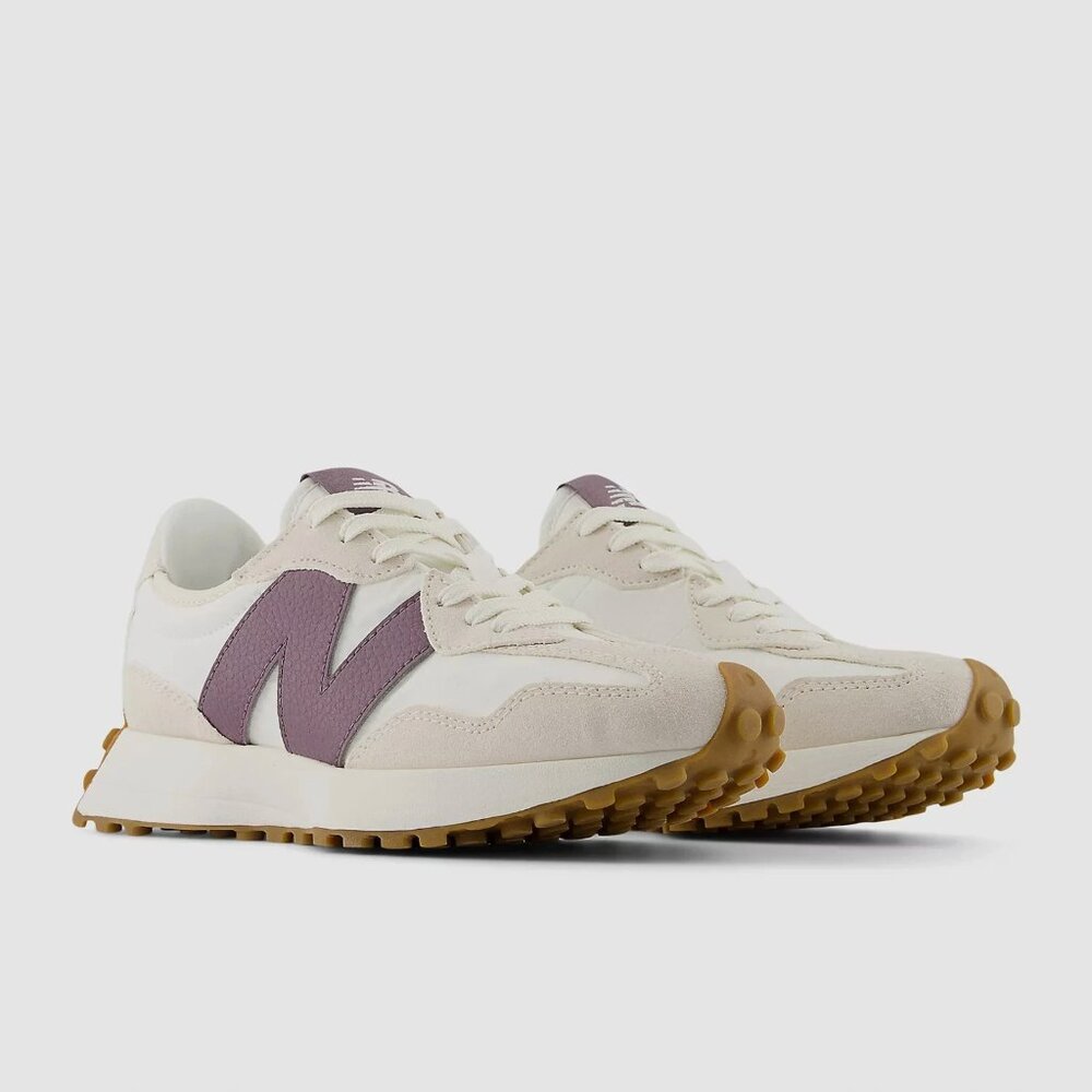 Size 9 - New Balance 327 Linen with Sea Salt and Dark Ice Wine